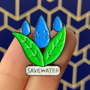 Save Water Enamel Pin/ Brooch Lapel